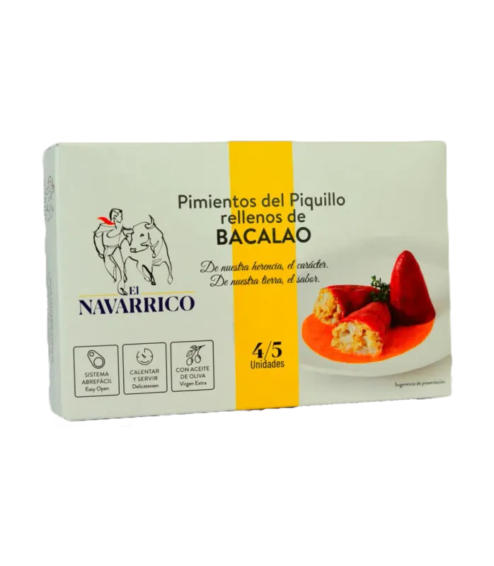 EL NAVARRICO, piquillo peppers stuffed with codfish (260 g)