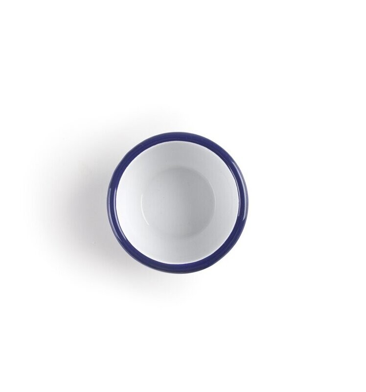 IBILI VINTAGE, white with blue ribbon mini sauce bowl (7 cm x 4 cm)