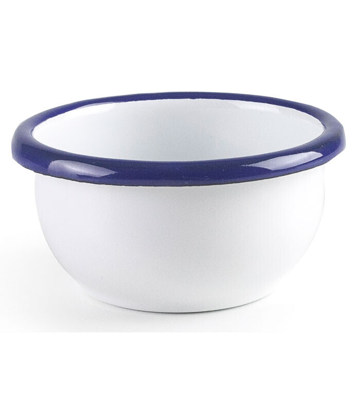 IBILI VINTAGE, white with blue ribbon mini sauce bowl (7 cm x 4 cm)