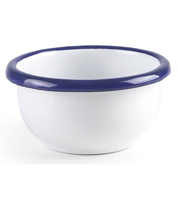 IBILI VINTAGE, white with blue ribbon mini sauce bowl (7 cm x 4 cm)