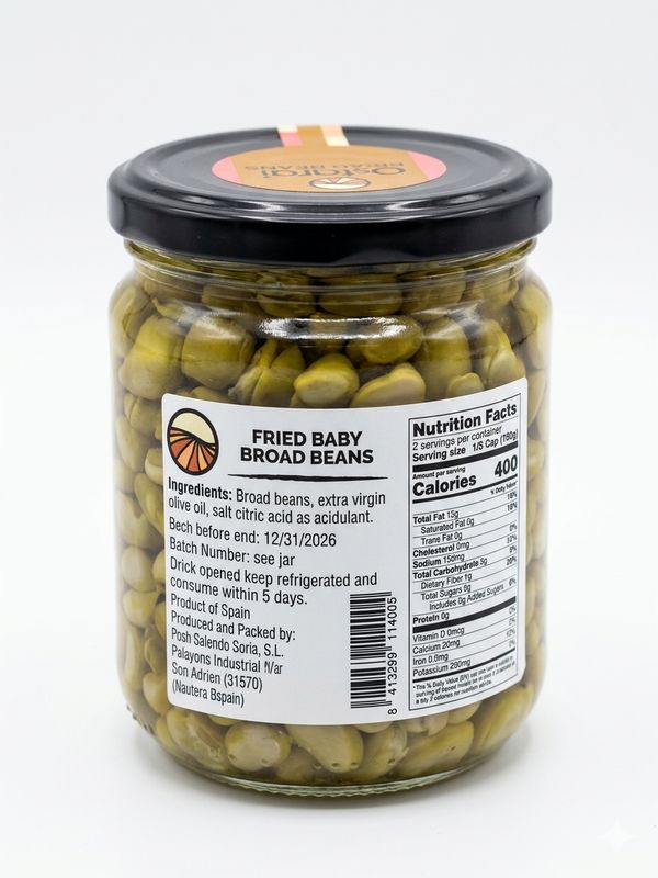 OSTARGI, fried baby broad beans [Habas fritas] (330 g)