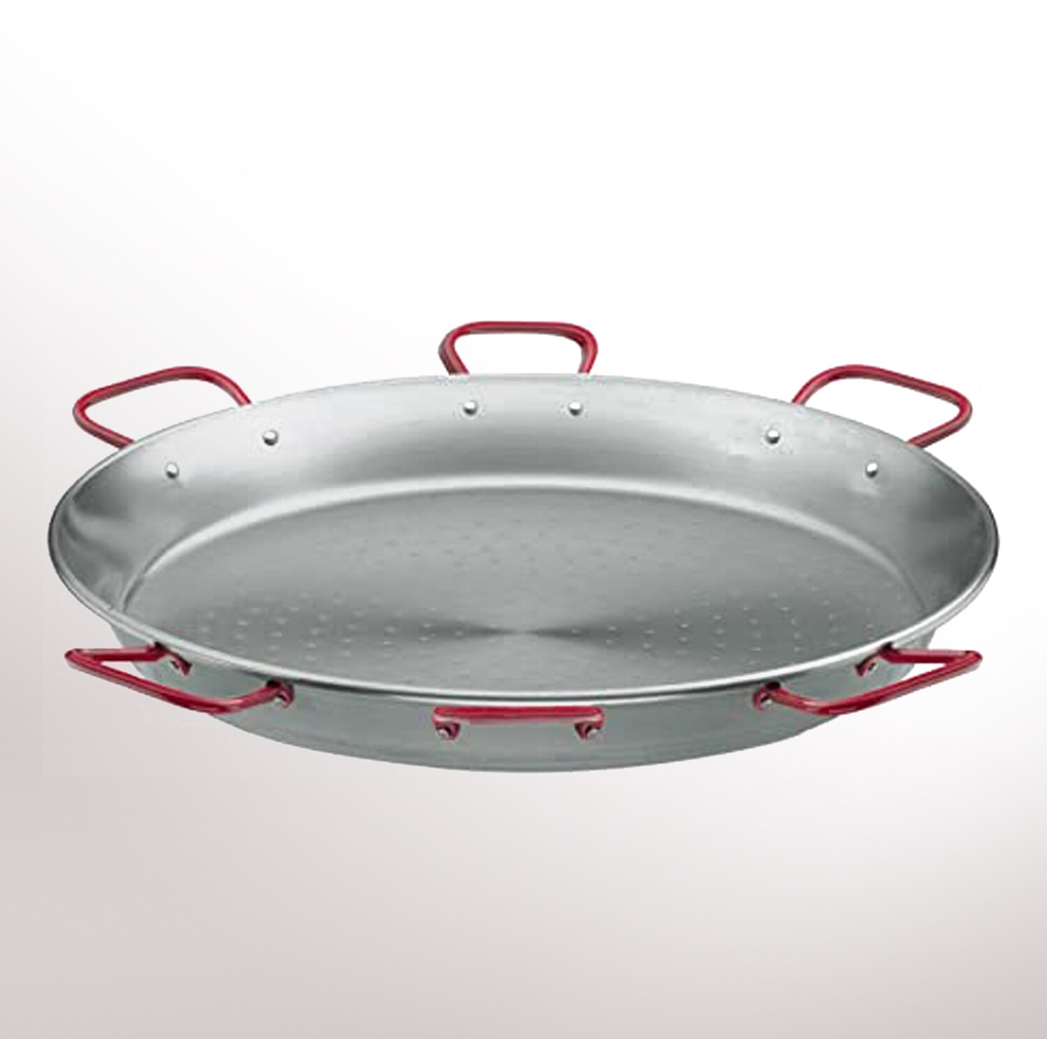 GARCIMA, polished paella pan with 6 handles (from 130 to 150 cm)