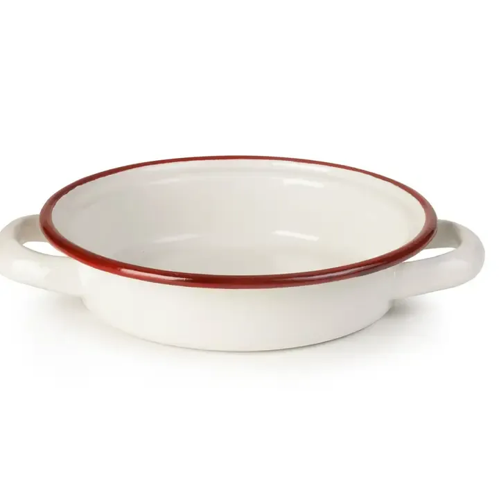 IBILI VINTAGE, bordeaux ribbon egg plate (14 x 14 x 5 cm)