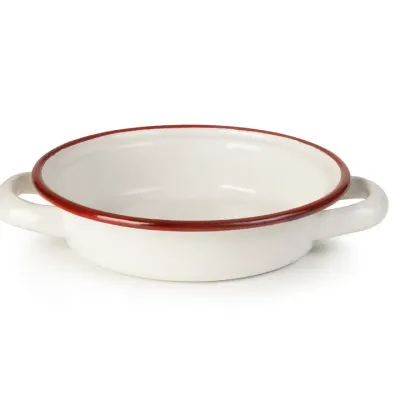 IBILI VINTAGE, bordeaux ribbon egg plate (14 x 14 x 5 cm)