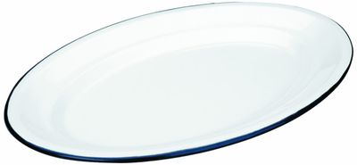 IBILI VINTAGE, white oval platter (40 cm x 27cm)