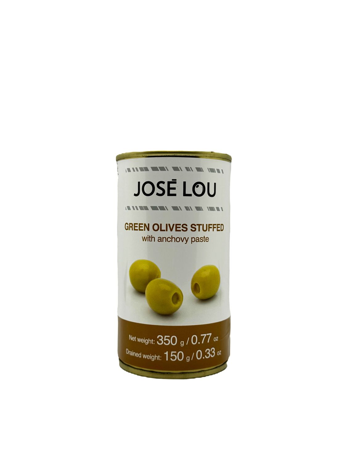 JOSÉ LOU, stuffed olives with anchovy (350 g)