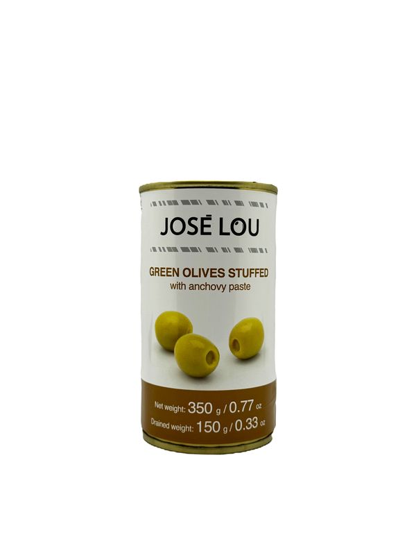 JOSÉ LOU, stuffed olives with anchovy (350 g)