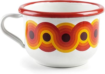 IBILI VINTAGE, bordeaux small pop mug (11 x 11 x 8 cm)