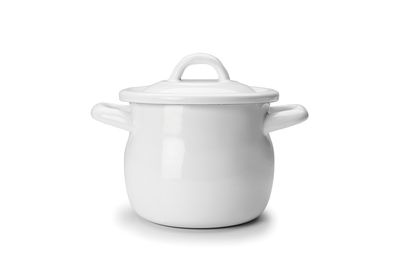 IBILI VINTAGE, white mini stockpot with lid (0.5 Lt) (12 cm)
