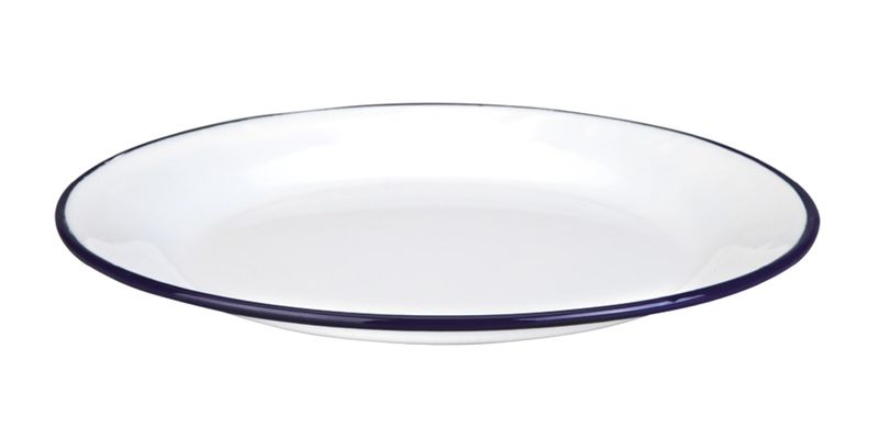 IBILI VINTAGE, white with blue ribbon plain plate (14 cm)
