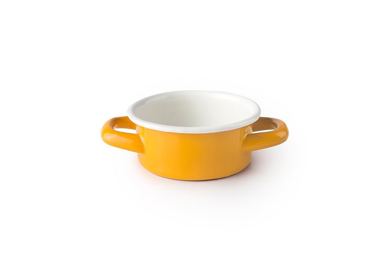 IBILI VINTAGE, yellow round dish (10 cm x 5 cm)