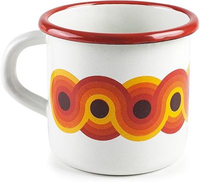 IBILI VINTAGE, bordeaux tall pop mug (11 x 11 x 8 cm)