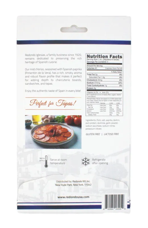 REDONDO IGLESIAS, mild sliced chorizo [Chorizo] (3oz)