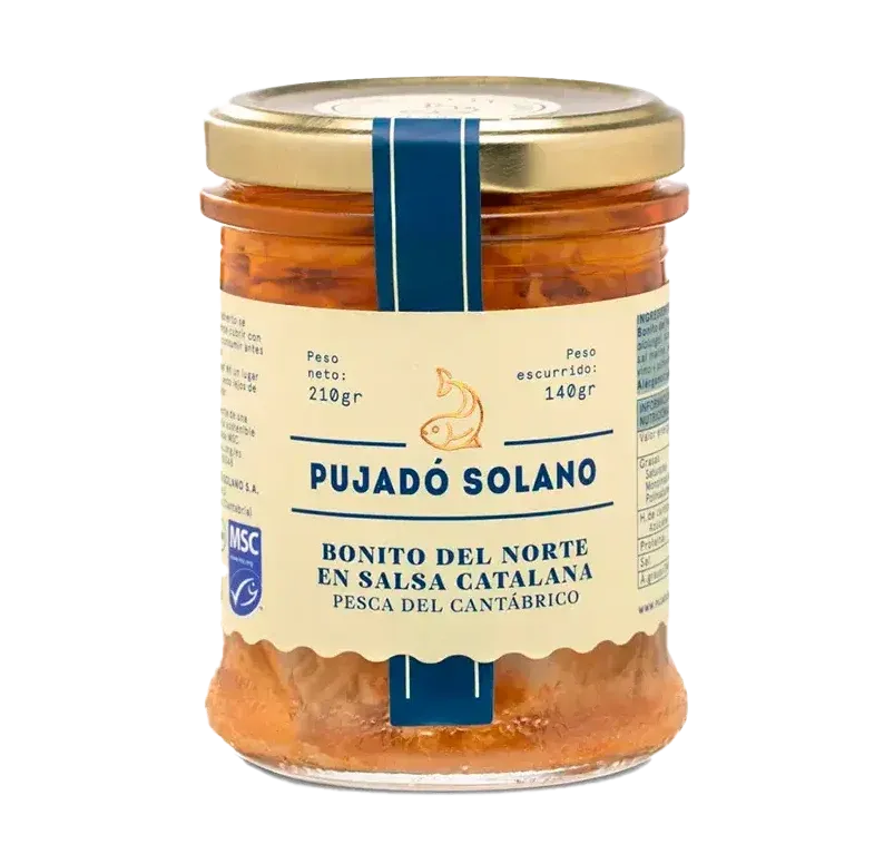 PUJADÓ SOLANO, white tuna loins in catalan sauce (210 g)