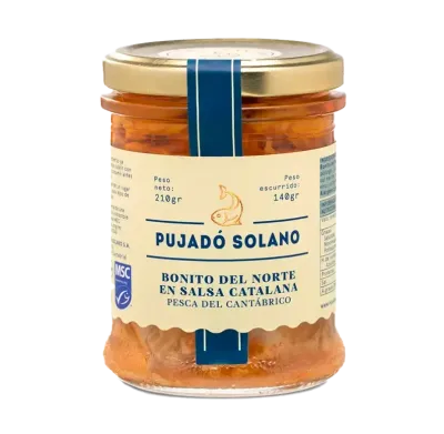 PUJADÓ SOLANO, white tuna loins in catalan sauce (210 g)