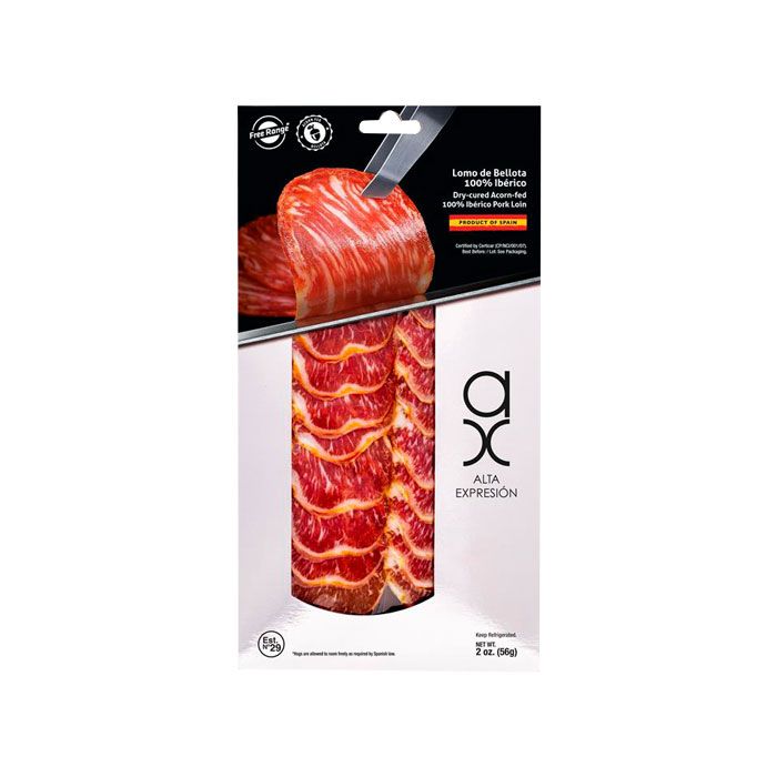 COVAP AX, sliced acorn-fed iberico pork loin [Lomo embuchado] (2oz)
