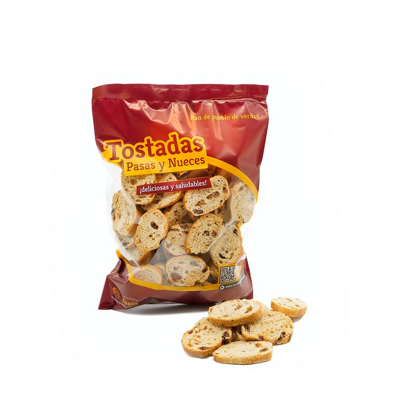 PANADERIA JESÚS, raisin &amp; walnut toasts [Tostada Nuez y pasas] (135g)