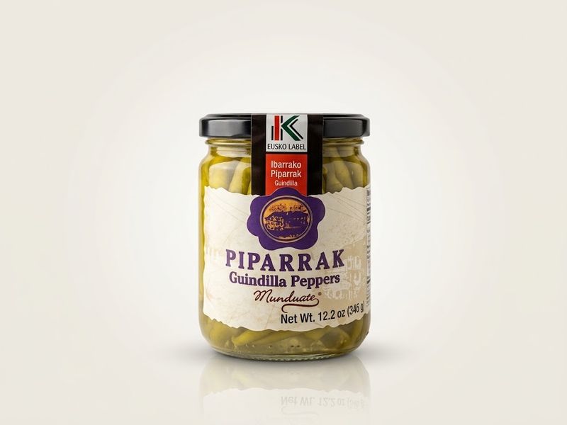 MUNDUATE, Basque peppers jar [Piparra] (346 g)