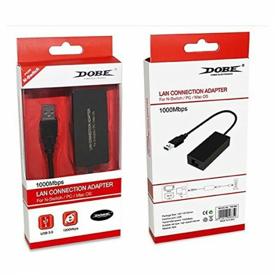 Adaptador de conexión LAN de red DOBE para Nintendo Switch/Wii U