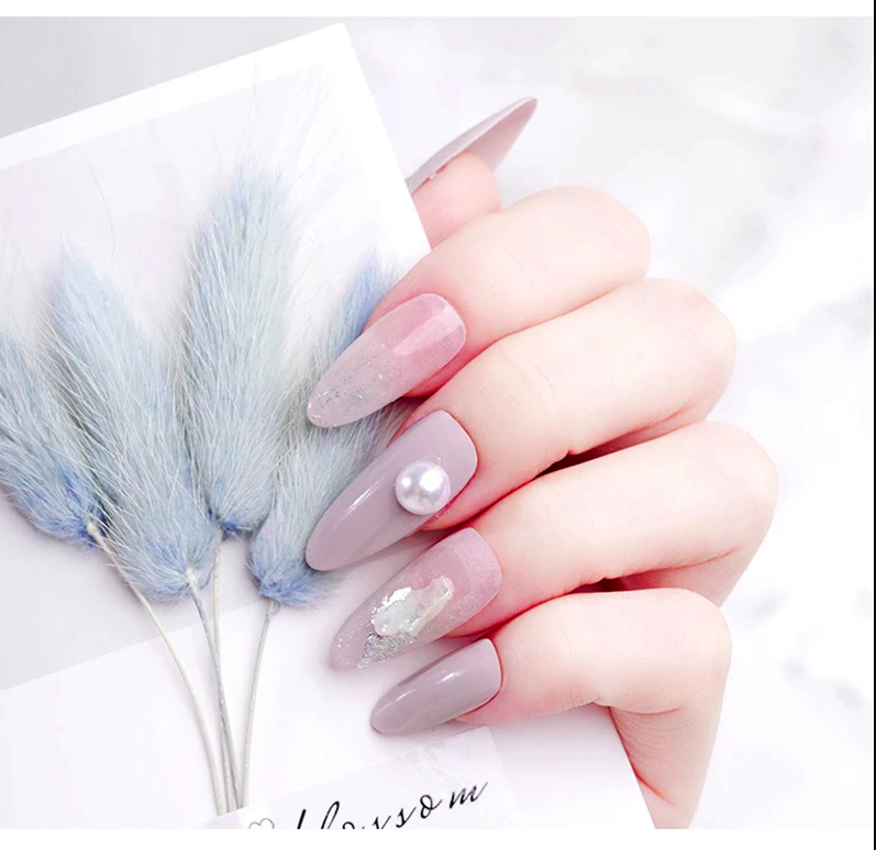 1 bag/10000pcs Mix Sizes White Nail Art Tips Half/round Pearls 3D Nail