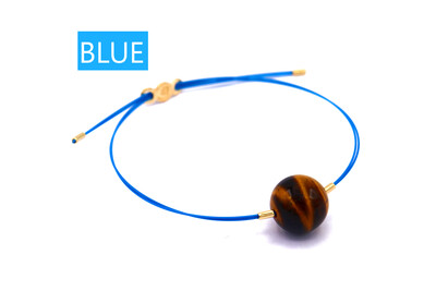 Bracciale Vivi con CAVETTI COLORATI con OcchiodiTigre12mm