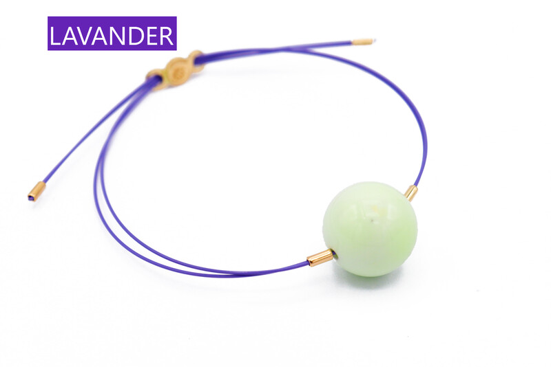 Bracciale Vivi con CAVETTO COLORATO con Crisolemon 14mm