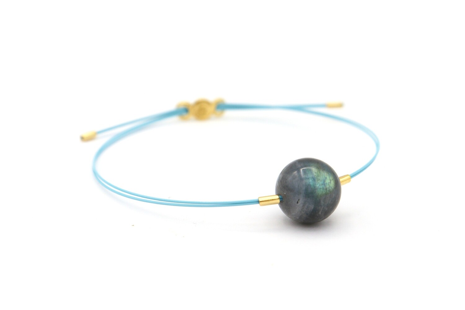 Bracciale Vivi con CAVETTI COLORATI con Labradorite 12mm