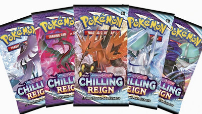 Pokémon TCG: Sword &amp; Shield-Chilling Reign Booster Pack (10 Cards)