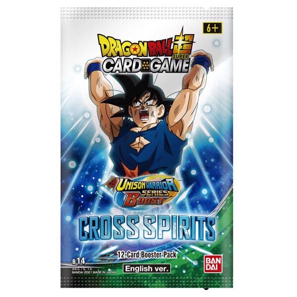 Dragon Ball Super Trading Card Game Unison Warrior Series 5 Cross Spirits Booster Pack DBS-B14 [12 Cards]