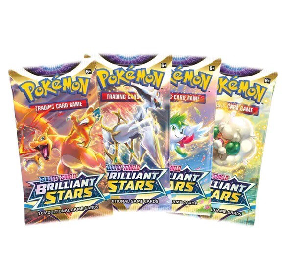 Pokémon TCG: Sword &amp; Shield-Brilliant Stars Booster Pack (10 Cards)