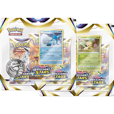 Pokémon TCG: Sword &amp; Shield—Brilliant Stars 3 Pack Blister
