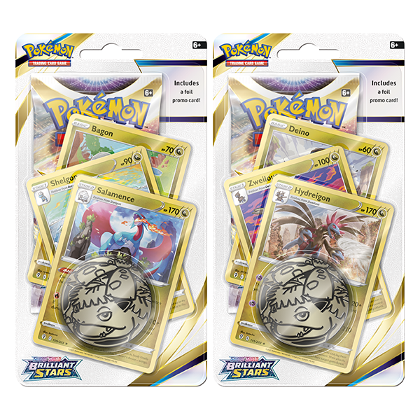 Pokémon TCG: Sword &amp; Shield-Brilliant Stars Premium Checklane Blister