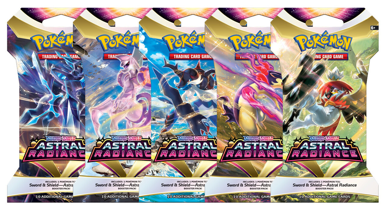 Pokémon TCG: Sword &amp; Shield-Astral Radiance Sleeved Booster Pack (10 Cards)