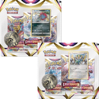 Pokémon TCG: Sword &amp; Shield 11 Lost Origin 3-Pack Blister