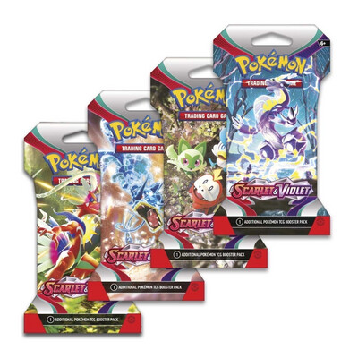 Pokémon TCG: Scarlet &amp; Violet Sleeved Booster Pack (10 Cards)