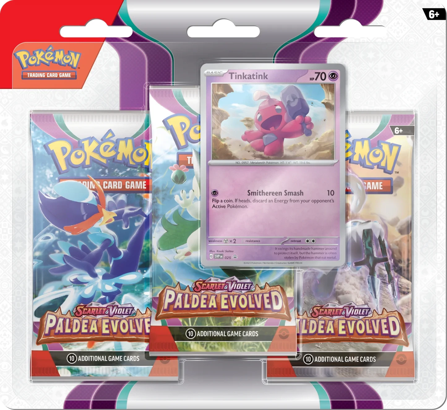Pokémon TCG: Scarlet & Violet-Paldea Evolved 3 pack Blister