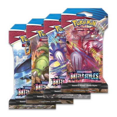 Pokémon TCG: Sword &amp; Shield-Battle Styles Sleeved Booster Pack