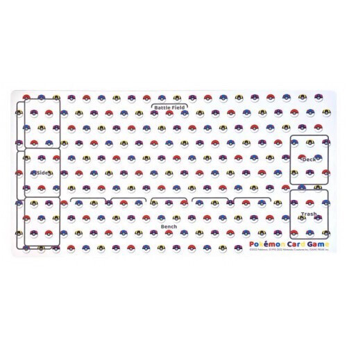 POKEMON CENTER 2022 POKEBALL PREMIUM HALF RUBBER PLAYMAT