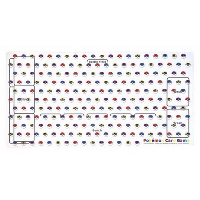 POKEMON CENTER 2022 POKEBALL PREMIUM HALF RUBBER PLAYMAT