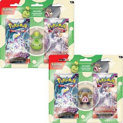 Pokémon TCG: 2 Pack Eraser Blister Lechonk/Smoliv