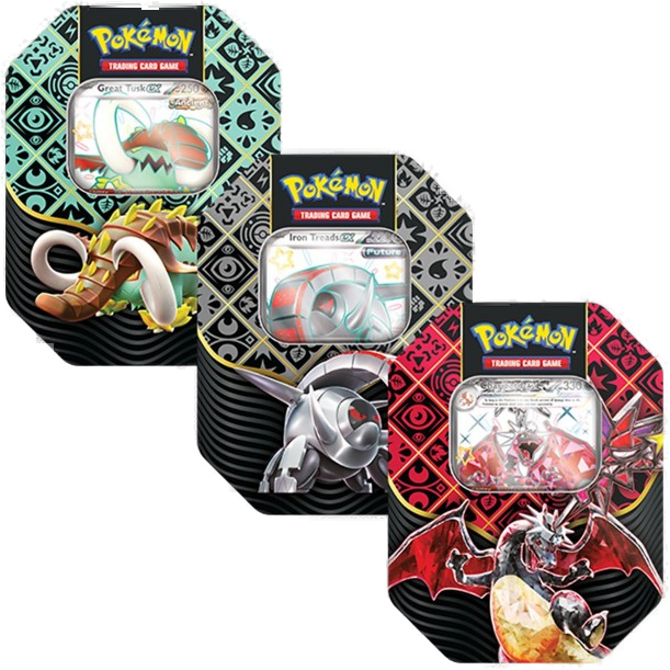 Pokémon TCG: Paldean Fates Tin 4pck