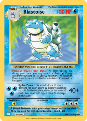 Pokémon Classic: Blastoise &amp; Suicune ex Deck
