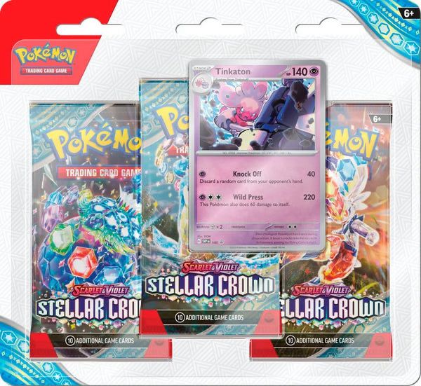 Pokémon TCG: Stellar Crown – 3-Pack Blister 