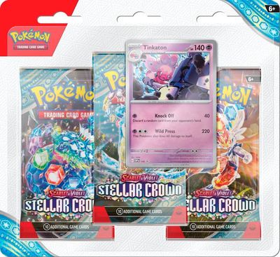 Pokémon TCG: Stellar Crown – 3-Pack Blister 