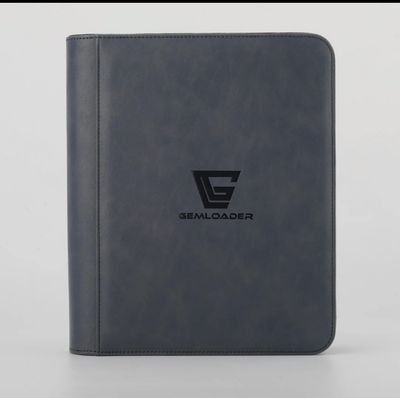 GemLoader 3&#39;&#39;X4&#39;&#39; TopLoader binder [112 pockets 2X2] Dark Grey