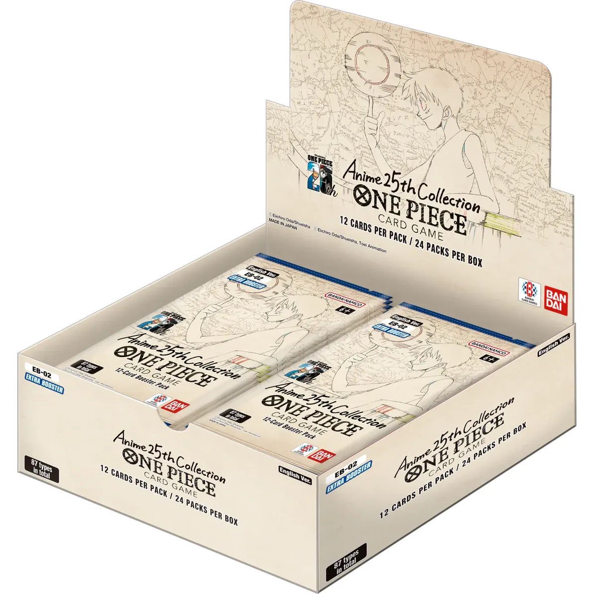 One Piece Card Game: Extra Booster - Anime 25th Collection Booster Box (EB-02)