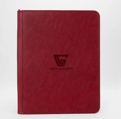 GemLoader Premium toploader binder [216 pockets 3X3] Red