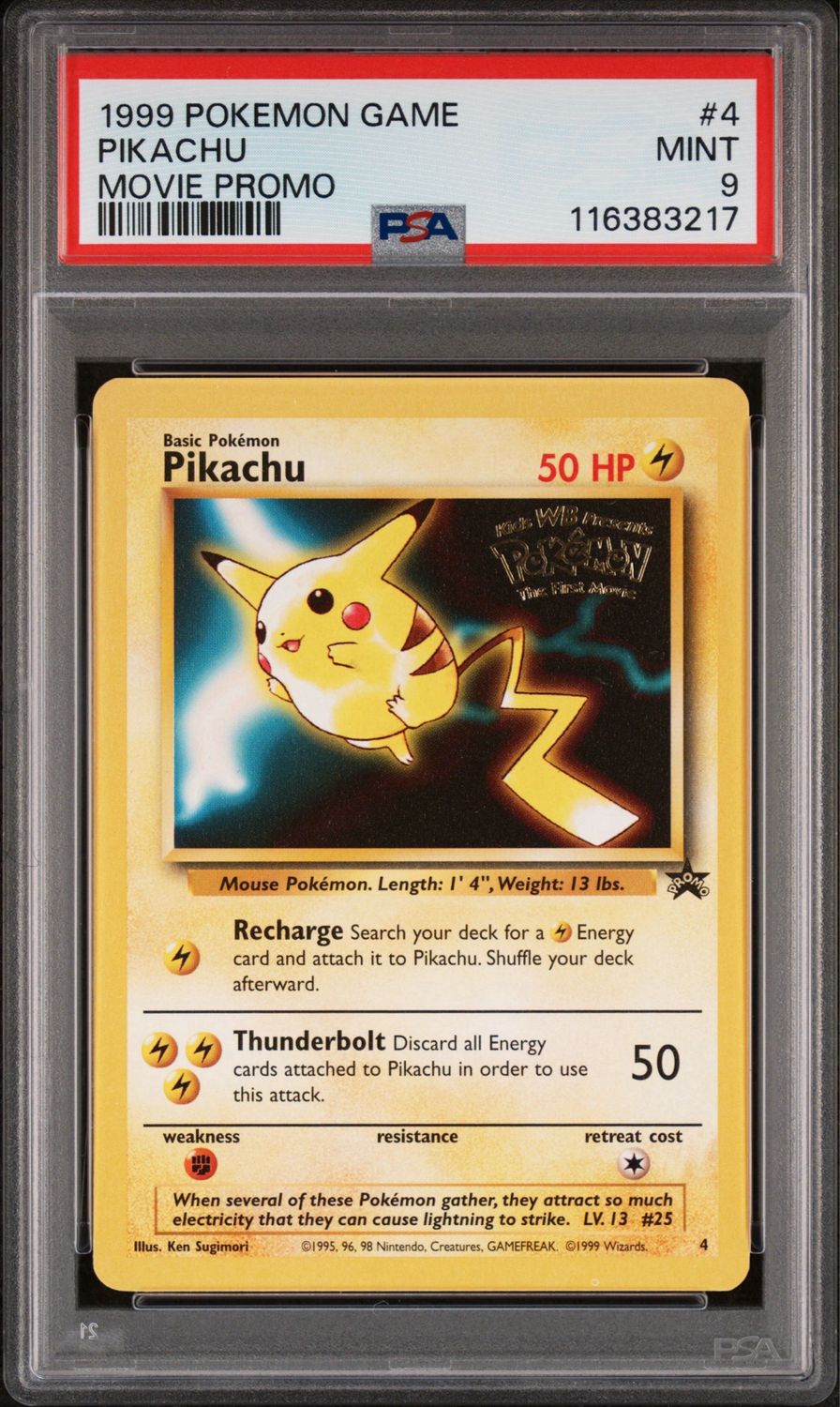 PSA 9 Pikachu Movie Promo