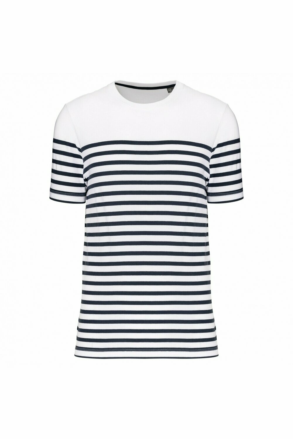 Tee-shirt marin col rond femme 100% coton Bio