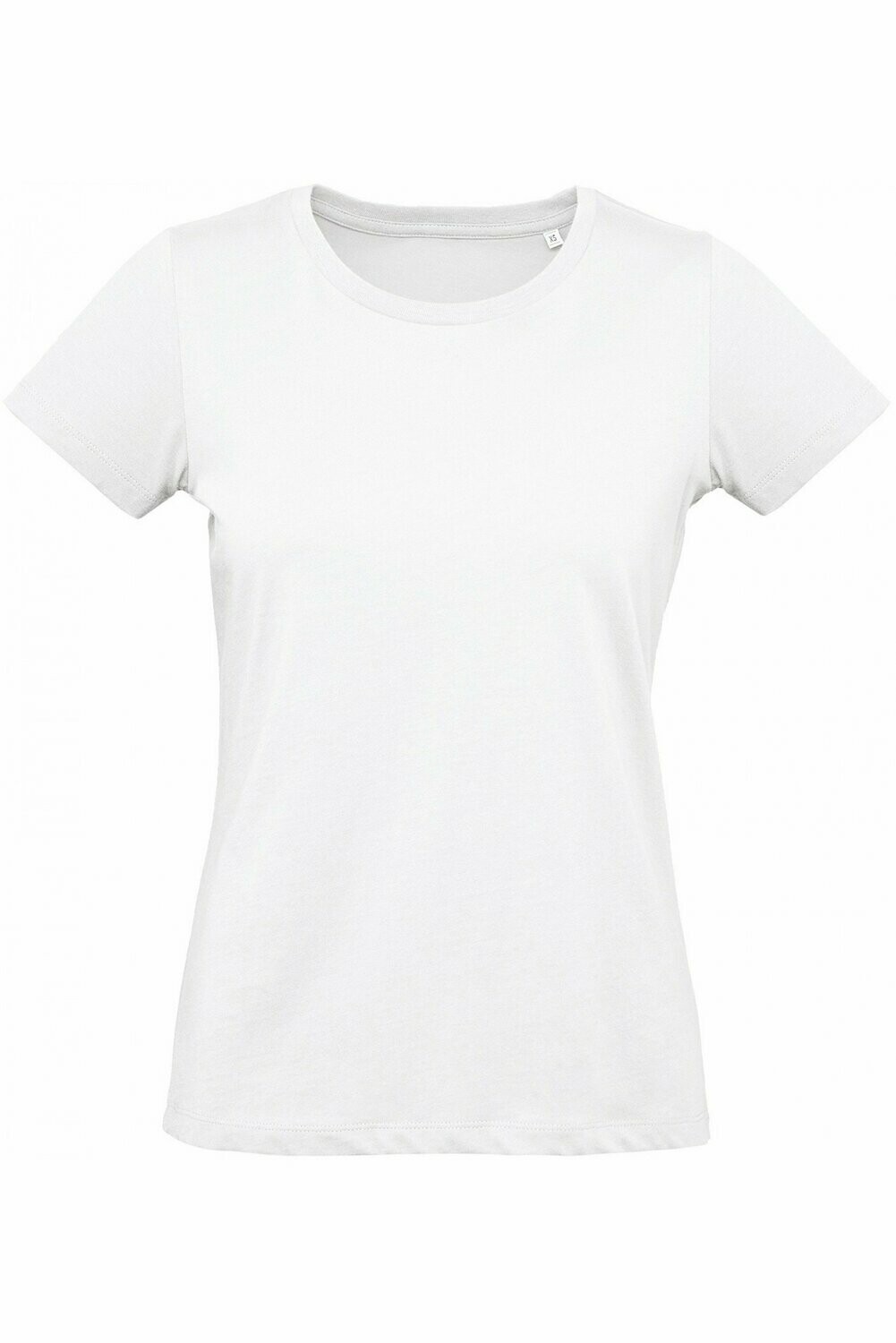 Tee-shirt Femme B&C 100% Coton bio Inspire Plus Col Rond 175gr, Coloris: Blanc, Taille: XS